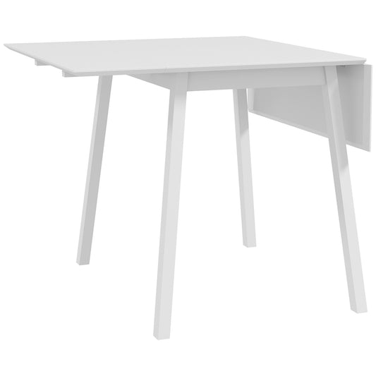 Klaptafel – Eettafel – Opklapbare Tafel – Keukentafel – Vouwtafel – Compact Design – Massief Grenenhout Wit