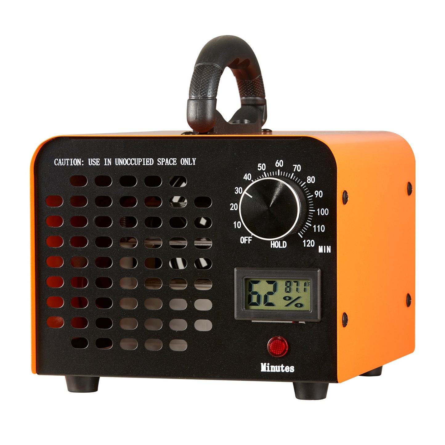 Ozongenerator – Ozonisator – Luchtzuiveraar – Geurverwijderaar – Air Purifier – 12000 mg/h Ozonproductie – Timer 0-120 Minuten met Vochtigheidsdisplay