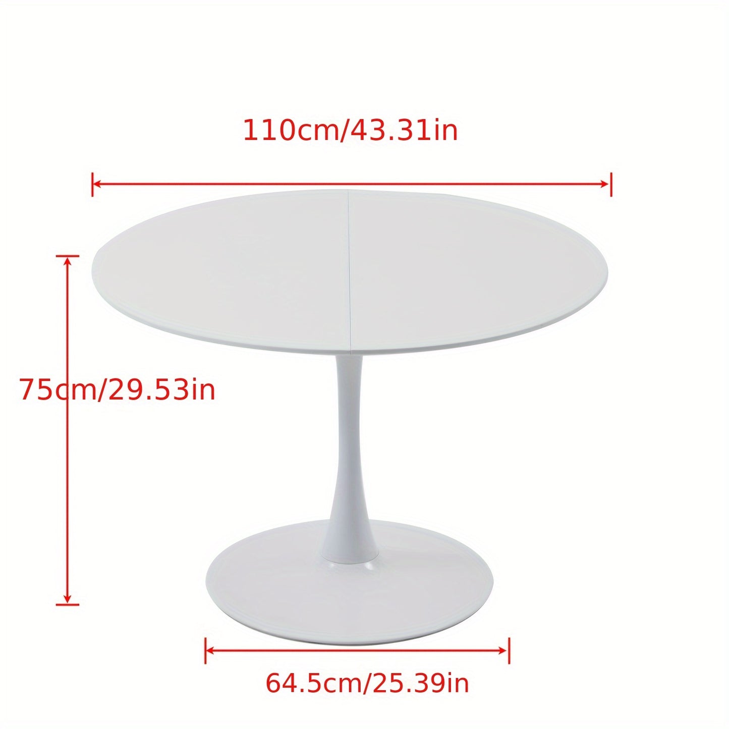Dinning Table, Round Table, Split Tables, Join Tables, Modern Dining Table, Tulip Style Table, Round Base, Beautiful And Practical, Warm And Comfortable, Cafe Table, Stylish And Classic White