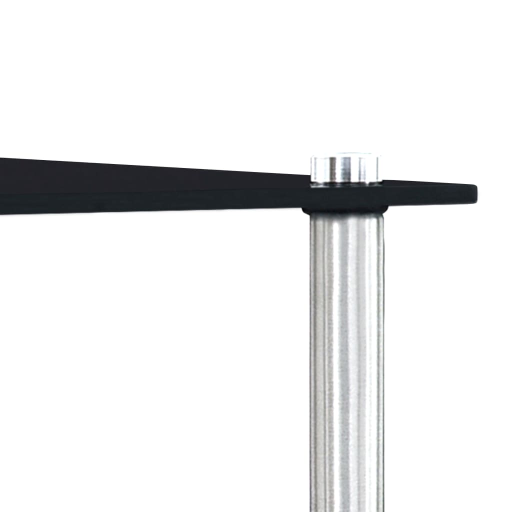 Nesting Salontafels – Bijzettafels – Side Tables – Rond Tafeltjes – Praktische Tafels – Zwart Gehard Glas – Ruimtebesparend Design