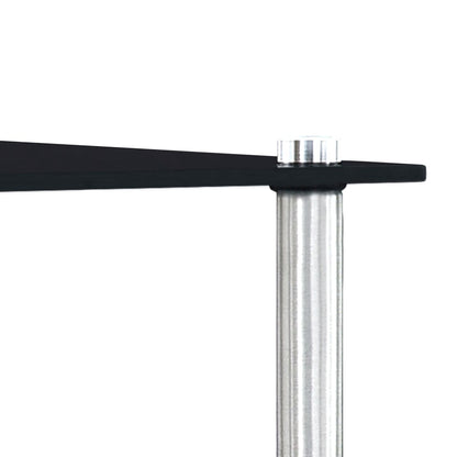 Nesting Salontafels – Bijzettafels – Side Tables – Rond Tafeltjes – Praktische Tafels – Zwart Gehard Glas – Ruimtebesparend Design