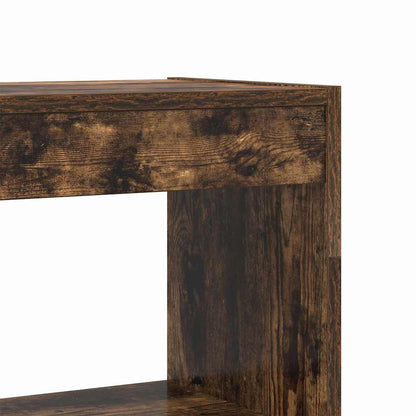 Wandplank – Boekenplank – Muurplank – Opbergplank – Displayplank – 6 Lagen – Smoked Oak Hout – Ruimtebesparend & Stevig