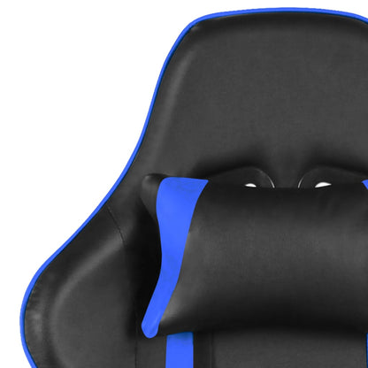 Gamingstoel – Gamestoel – Gaming Chair – Game Stoel – Racing Chair – Ergonomische Hoge Rugleuning – Verstelbare Voetsteun Blauw