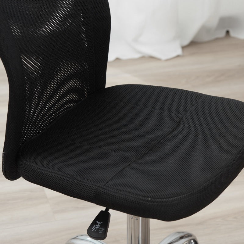 Ergonomische Bureaustoel – Computerstoel – Werkstoel – Draaistoel – Zonder Armleuningen – Verstelbare Hoogte – Stabiel Met Metalen Frame – Geschikt Voor Zwaardere Personen Max 100kg