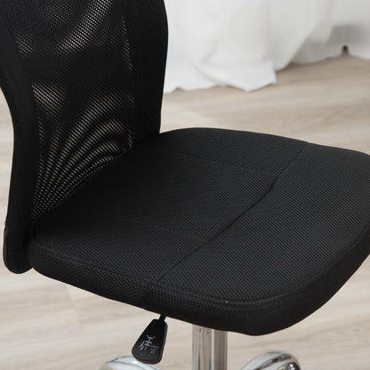 Ergonomische Bureaustoel – Computerstoel – Werkstoel – Draaistoel – Zonder Armleuningen – Verstelbare Hoogte – Stabiel Met Metalen Frame – Geschikt Voor Zwaardere Personen Max 100kg
