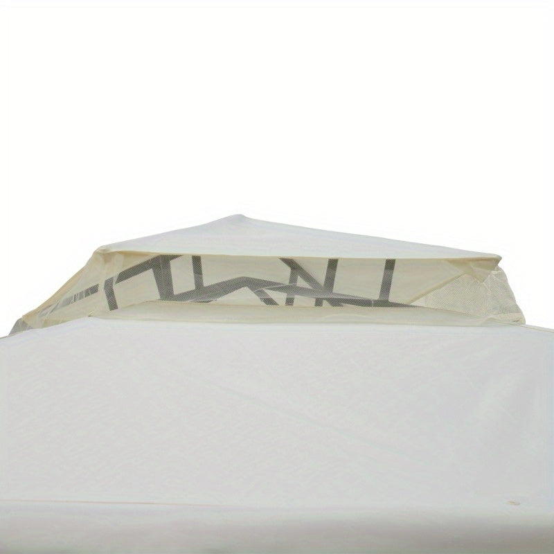 Partytent – Tuinpaviljoen – Paviljoen – Overkapping – Feesttent – 3x3 m – Crèmewit – Waterdicht – Duurzaam Metalen Frame
