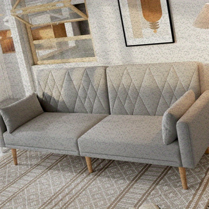 Slaapbank – Sofa Bed – Bedbank – 2-Zits Bank – Logeerbed – Velvet Bekleding – Ruimtebesparend Design – Zonder Elektriciteit