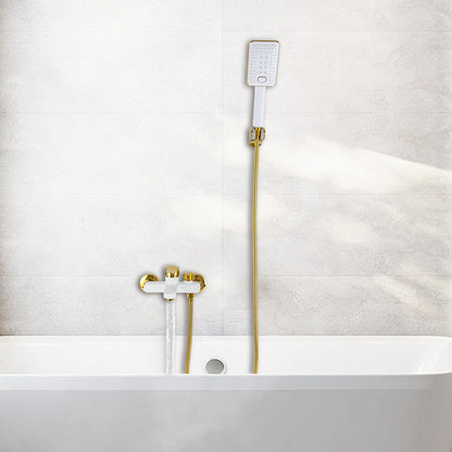 Badkraan – Badmengkraan – Handdouche – Wandkraan – Badkamergarnituur – Messing – Watervaluitloop – Opbouw