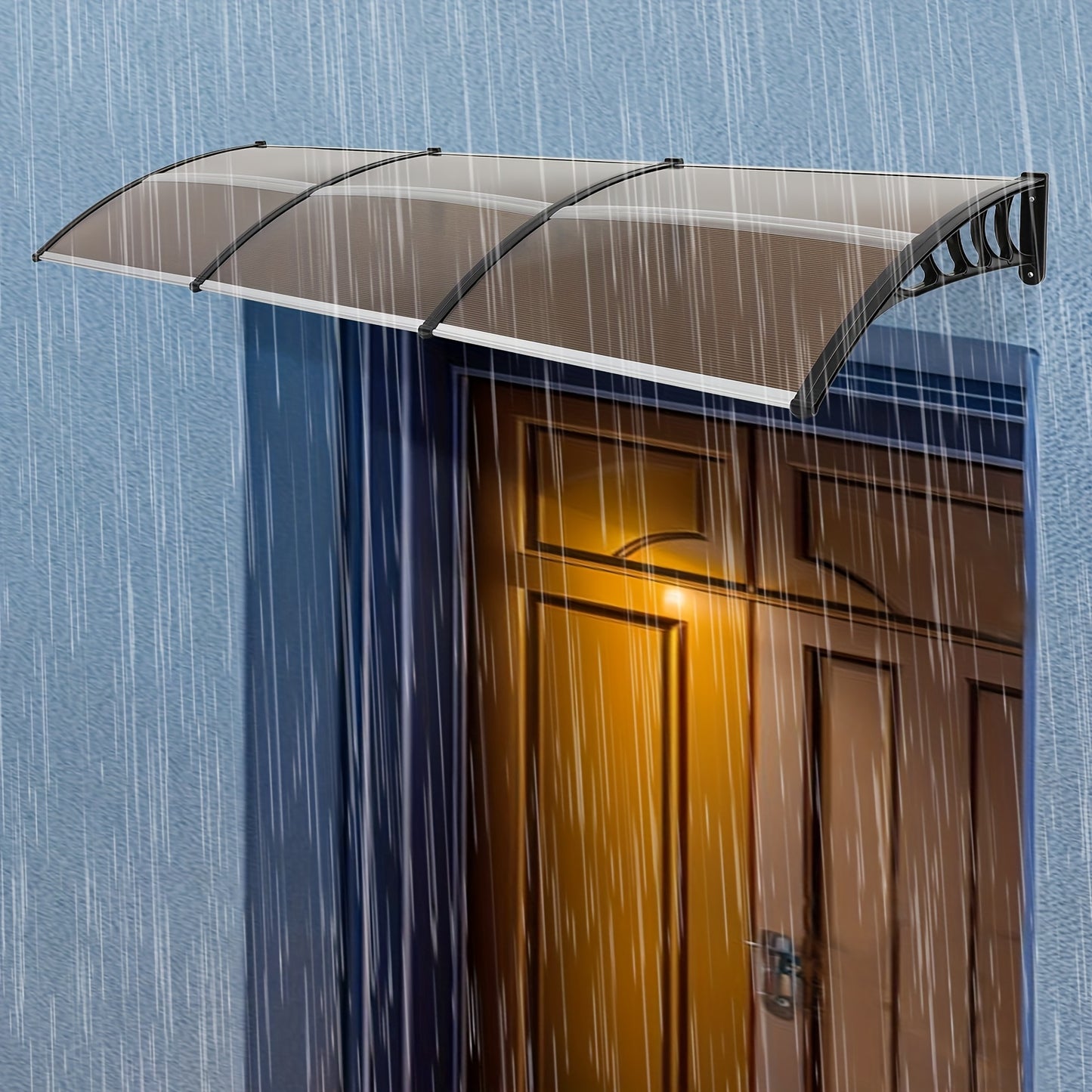 Sturdy And Durable High Stability Pre-drilled Holes Temporary Not for Permanent Purposes Removable Canopy for Front And Rear Entrances, Bike Shelters, Gazebos, Grape Arbors, Guardrails, Balconies, Windows, Patios, Garages, St