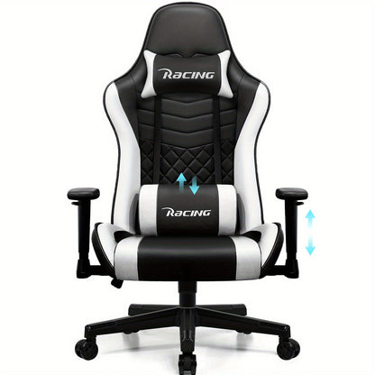 Ergonomische Gamingstoel – Bureaustoel – Gamestoel – Draaistoel – Kantelstoel – Variant Optie 3 – Kantelfunctie 170 Graden – Verstelbare Lendensteun en Hoofdsteun