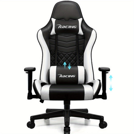 Ergonomische Gamingstoel – Bureaustoel – Gamestoel – Draaistoel – Kantelstoel – Variant Optie 3 – Kantelfunctie 170 Graden – Verstelbare Lendensteun en Hoofdsteun