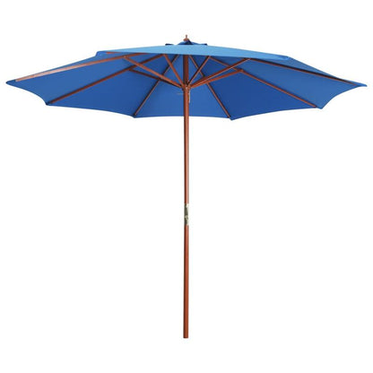 Solid Parasol with wood mast 300x258cm