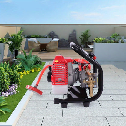Rugspuit – Spuitmachine – Hogedrukspuit – Sproeier – Kruidenverstuiver – 26cc 2-Takt Motor – Aluminium Behuizing Met 40 Min Bedrijfstijd