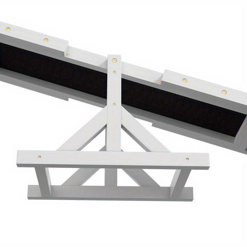 Hondenbalans Trainer – Honden Agility Speelgoed – Hondentrainingshulpmiddel – Balansbord – Dog Teeter – Stalen Constructie – Anti-Slip Basis – Compact 180x30x30 cm – Geschikt Voor Kleine En Middelgrote Honden Tot 30 kg
