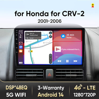 Autoradio – Multimedia Speler – CarPlay – Android Auto – Navigatiesysteem – 9 Inch IPS Scherm – Draadloze Connectiviteit – 2+64GB Opslag