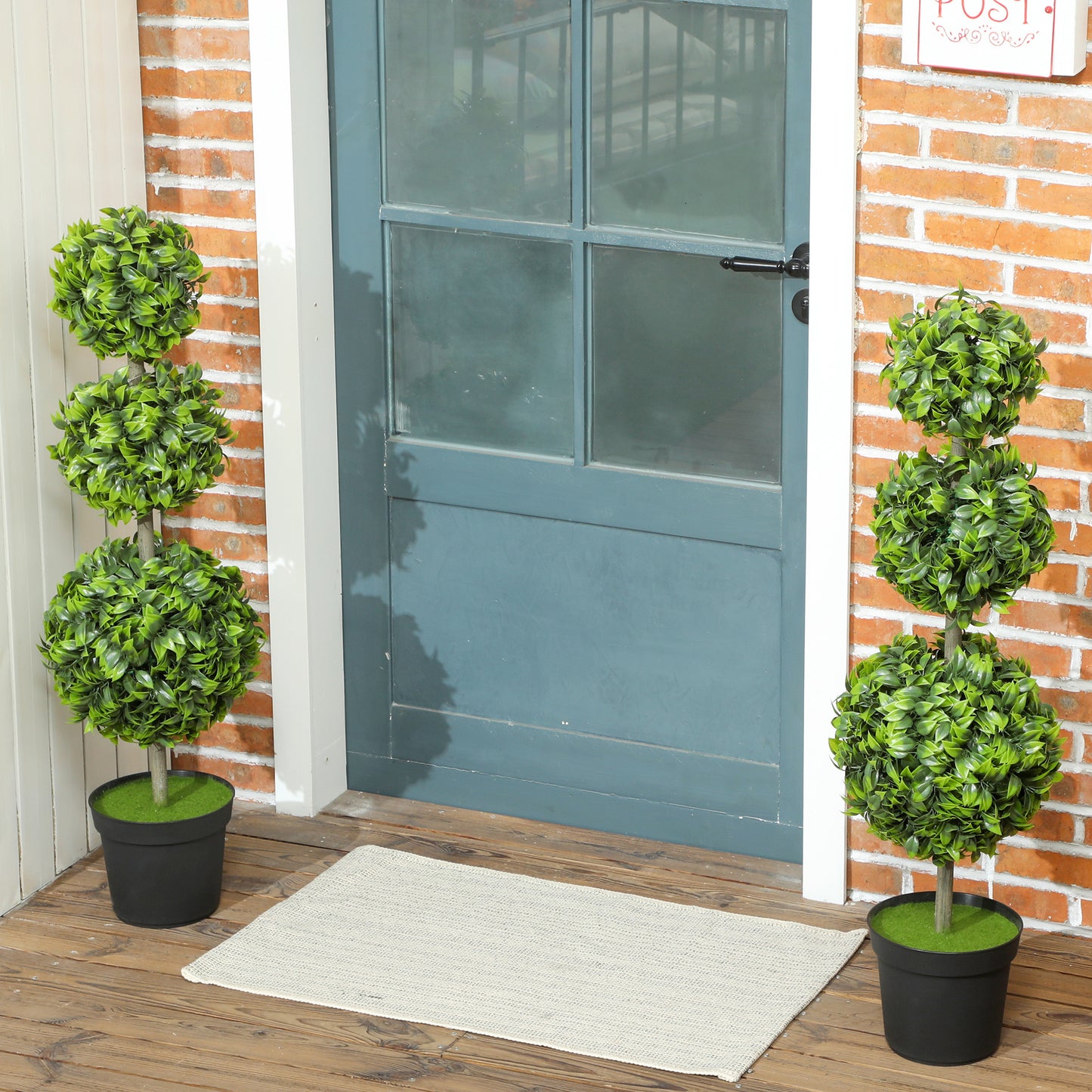 Kunstplant in Pot – Nepplant – Plastic Bloem – Decoratieve Plant – Groene Kunstplant – Onderhoudsvrij – Realistische Bladeren