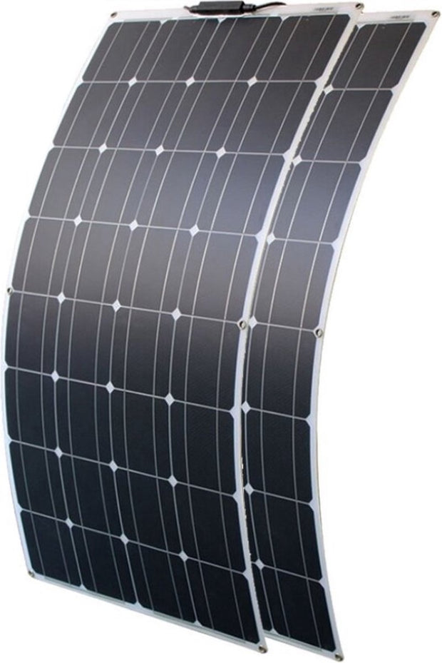 Zonnepanelen Compleet Pakket 12V - Flexibel Zonnepaneel Camper - 2 Stuks - 200W