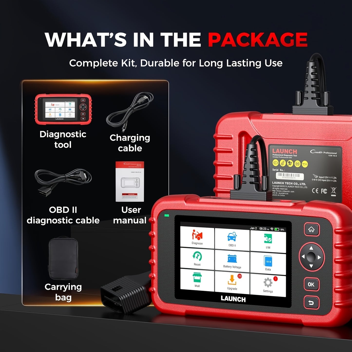 OBD2 Scanner – Diagnoseapparaat – Auto Uitlezer – Foutcode Lezer – Uitleesapparaat – Draadloos Wi-Fi – SAS en Gaspedaal Reset – Batterijtest Inclusief