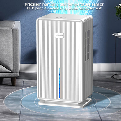 Luchtontvochtiger – Vochtvreter – Luchtontvochtiger Voor Kleine Ruimtes – Stil – 3 Liter Waterreservoir – Fluisterstil Met LED-verlichting