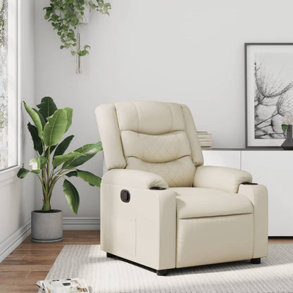 Elektrische Relaxstoel – Relaxfauteuil – Elektrische Fauteuil – Ligstoel – Verstelbare Stoel – Handmatig Verstelbaar – Kunstleer – 135 Graden Kantelbaar