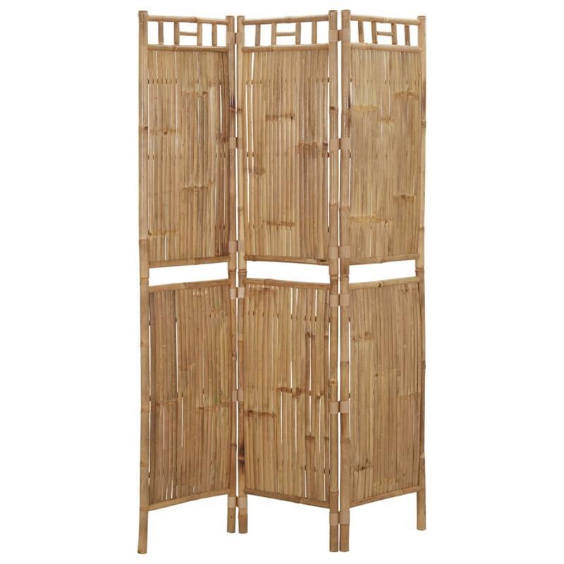 Bamboe Kamerscherm – Roomdivider – Scheidingswand – Kamerscheiding – Bamboescherm – Natuurlijke Bruine Kleur – 120 x 180 cm – 3 Panelen – Lichtgewicht & Flexibel