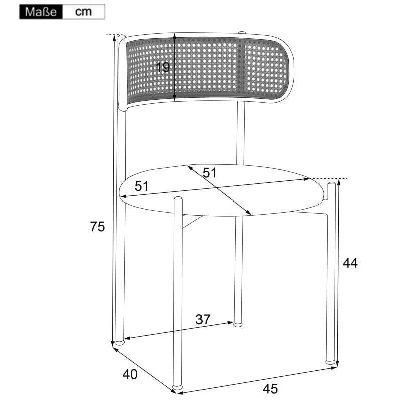 Ronde Eettafel – Eetkamertafel – Keukentafel – Koffietafel – Tafel – Getemperd Glazen Blad 80x80x75 cm – Gegalvaniseerde Metalen Poten – Modern Minimalistisch Design