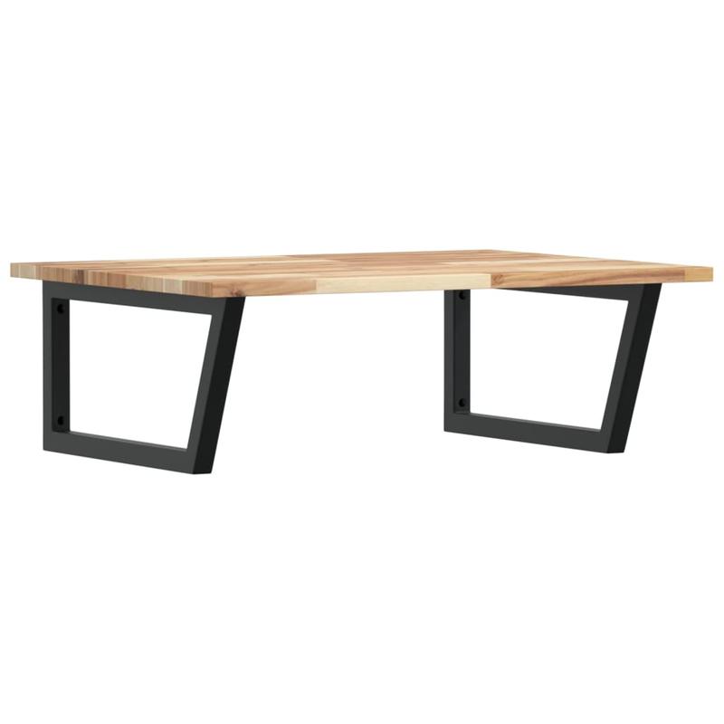Wall-Mounted Shelf for Sinks Made of Steel And Acacia Wood.