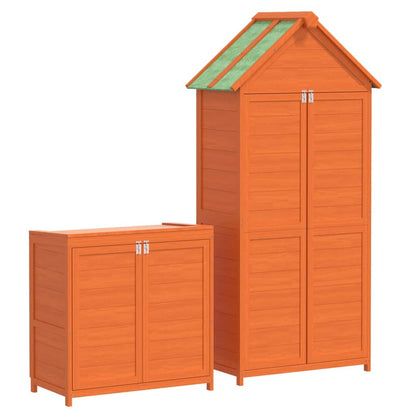 Tuinhuisje – Tuinschuur – Gereedschapsschuur – Tuinberging – Berging – Massief Essenhout – Waterdicht Schuin Dak