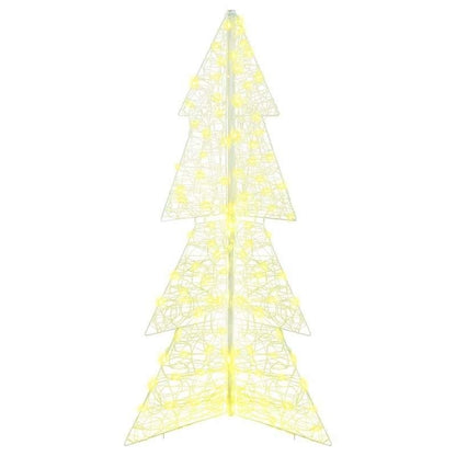 Kerstboom – Kerstboom Led – Kunstkerstboom – Verlichte Boom – Decoratieve Boom – Warm Wit Licht – 150 cm Hoog – Stevig Metalen Frame
