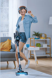 Cordless Stick Vacuum Cleaner - Bagless on Battery - 4 Different Attachments - Handheld Vacuum Cleaner - 380W - 27Kpa