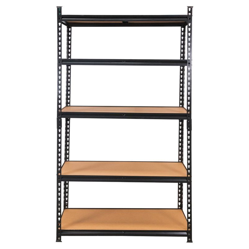 Mega-M Pro Loft Storage Shelf, H-180 cm, L-120 cm, D-45 cm, 5 MDF Shelves (6.2 mm), 275 kg Capacity, Black, N