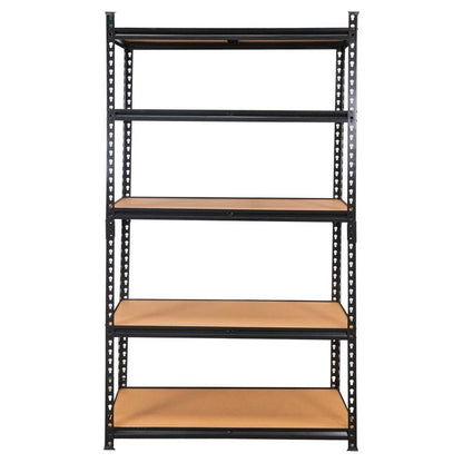 Mega-M Pro Loft Storage Shelf, H-180 cm, L-120 cm, D-45 cm, 5 MDF Shelves (6.2 mm), 275 kg Capacity, Black, N