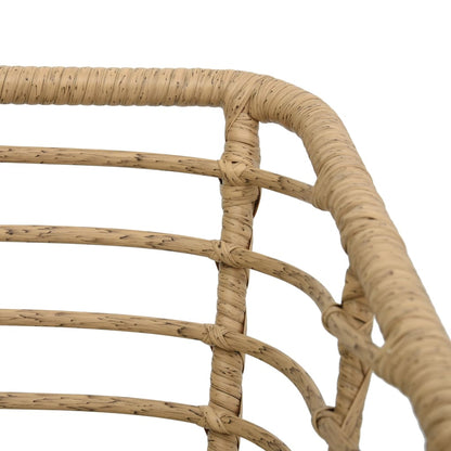 Tuinstoelen – Buitenzitmeubelen – Balkonstoelen – Terrasstoelen – Stalen Frame – Weerbestendig PE-Rattan