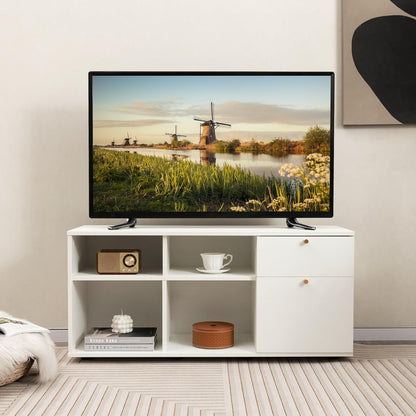 Witte Opbergkast – Opbergmeubel – Kasten – Dressoir – Ladekast – Ruim 108x39 cm – MDF Met Metalen Ladegeleiders