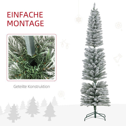 Kunstkerstboom – Nepkerstboom – Kerstboom Kunststof – Kerstdecoratie Boom – Kerstboom Groen – 210 cm Hoog – Makkelijk Op Te Zetten – Vlamvertragend Met Stabiele Metalen Standaard
