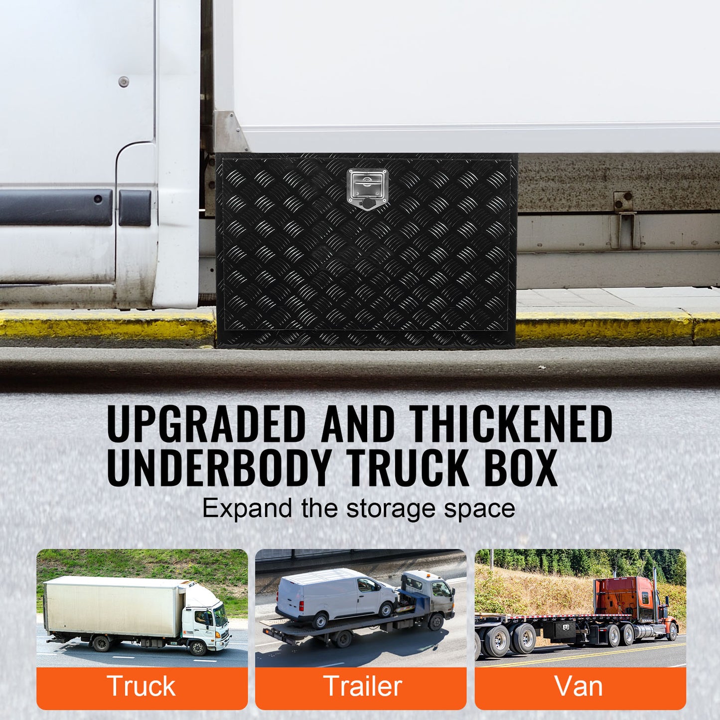 Aluminium Gereedschapskist – Opbergbox – Trailerkist – Vrachtwagendoos – Camperkist – Waterdicht – Stevig 91,4x61x61 cm