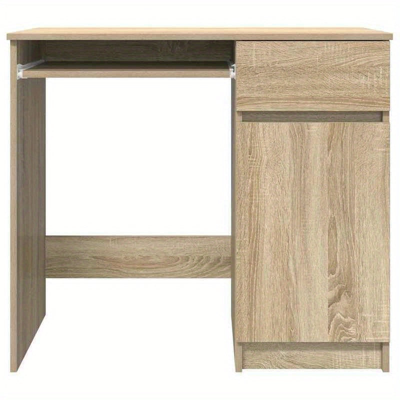 Bureau – Schrijftafel – Computertafel – Werkplek – Kantoormeubel – Sonoma Eiken – Compact 86x49x76 cm – Stevig Spaanplaat