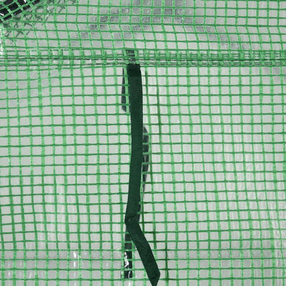 Kweekkas – Broeikas – Tuinkas – Plantenkas – Mini Kas – Loop-in Design – 8 Planken – Gepoedercoat Stalen Frame – Waterdichte UV-bestendige PE Hoes – Groen