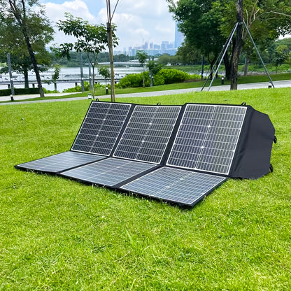 Zonnepaneel – Zonnecharger – Solar Panel – Opvouwbaar Zonnepaneel – Draagbaar Zonnepaneel – 300W Hoog Vermogen – Monokristallijn Silicium