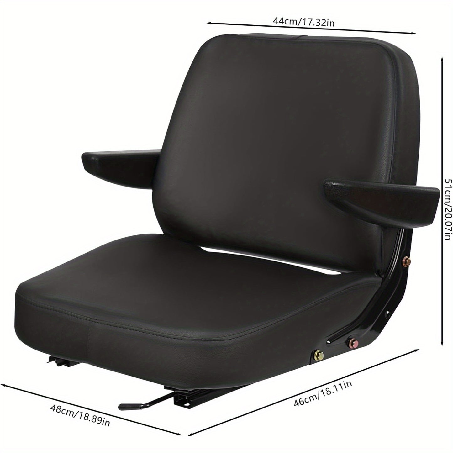 Tractorstoel – Tractorstoel Bekleding – Universele Tractorstoel – Tractor Zitting – Ergonomische Tractorstoel – Verstelbaar Met Metalen Frame – Duurzaam En Comfortabel
