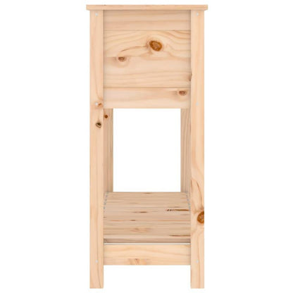 Plantenbak – Bloemenbak – Bloembak – Tuintafel – Plantenpot – Massief Dennehout – 111,5x34,5x81 cm – Weerbestendig