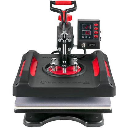 5-in-1 Hittepers – Hittepers Machine – Sublimatiepers – Transferpers – T-shirt Pers – 38x38 cm Hitteplaat – Dual-Tube Verwarming 1000W