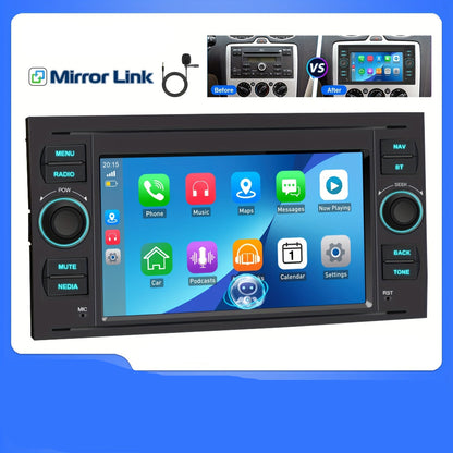 Autoradio – Car Stereo – Multimedia Speler – Auto Audio – Inbouw Radio – 7 Inch Touchscreen – Android 15 – Draadloze CarPlay & Android Auto