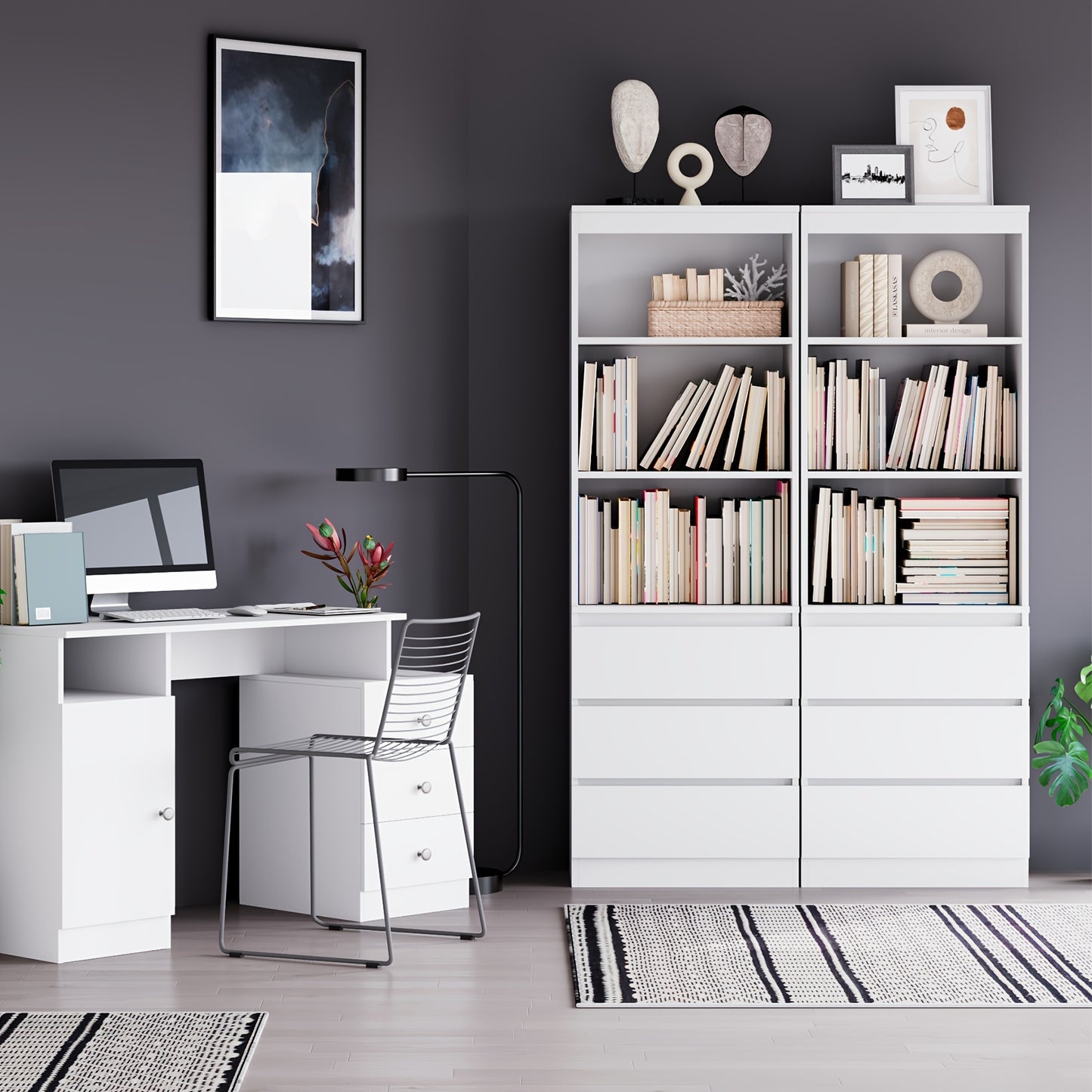 Ladekast – Boekenkast – Opbergkast – Kast Met Laden – Dressoir – Massief Hout – 3,2+ Kubieke Voet Opslag – Natuurlijk Hout Uitvoering