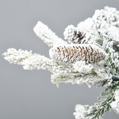 Kunstkerstboom – Nepspar – Decoratieve Kerstboom – Winterboom – Sneeuwdecoratie – 1,80 Meter Hoog – Realistische Takken Met Dennenappels
