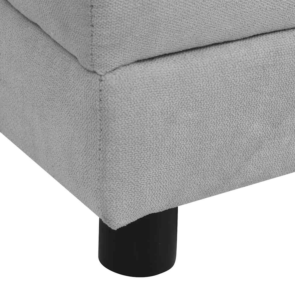 Dierenbank – Huisdieren Sofa – Hondenbed – Kattenmand – Zacht Dierenkussen – Grijs – Stevig Houten Frame – Wasbare Polyester Hoes