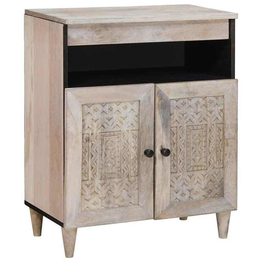 Dressoir Wit 33.5 x 60 x 75cm This modern sideboard is your storage solution, perfectly fitting into modern living spaces. with its minimalist look, if you appreciate clean lines, this sideboard is the ideal choice.,  Clean L