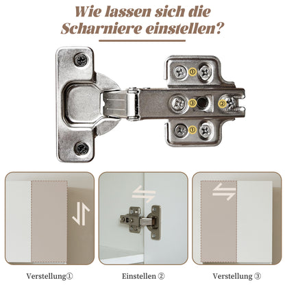 Keukentrolley – Keukenwagen – Serveerwagen – Keukenkast – Opbergkar – Uitschuifbaar Werkblad 120×65 cm – 5 Lades & 2 Kastjes
