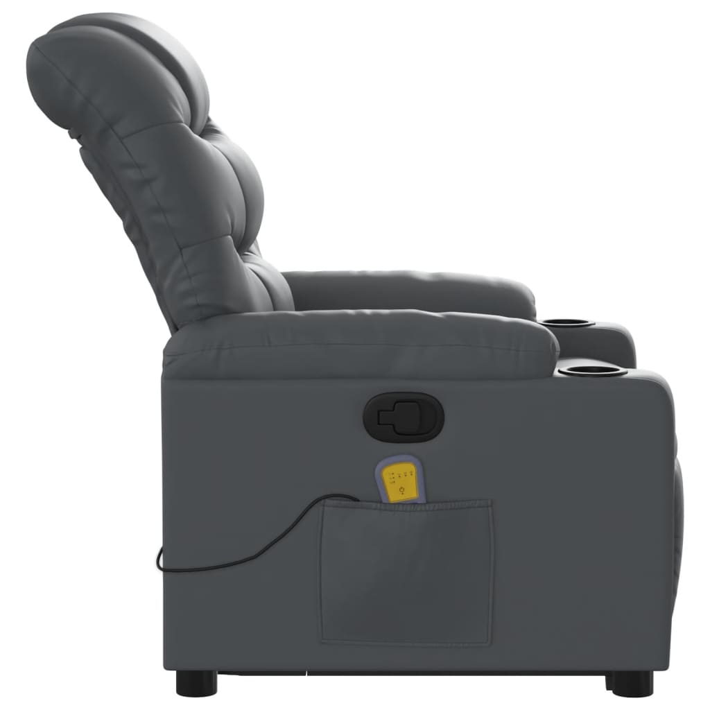 Sta-op Stoel Elektrisch – Verstelbare Fauteuil – Relaxstoel – Elektrische Relaxfauteuil – Stoel Met Sta-op Functie – Kunstleer Bekleding – Tot 135 Graden Verstelbaar