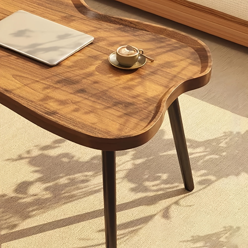 Salontafel – Koffietafel – Woonkamertafel – Bijzettafel – Theetafel – Walnoothout & Kunstboard – Modern Minimalistisch Design – Compact 120x60x48 cm